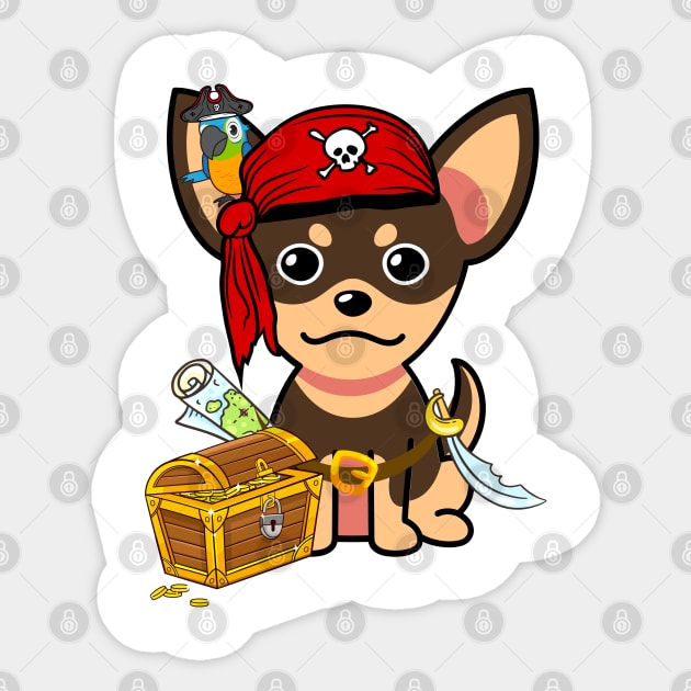 Cute small dog is a pirate Sticker by Pet Station